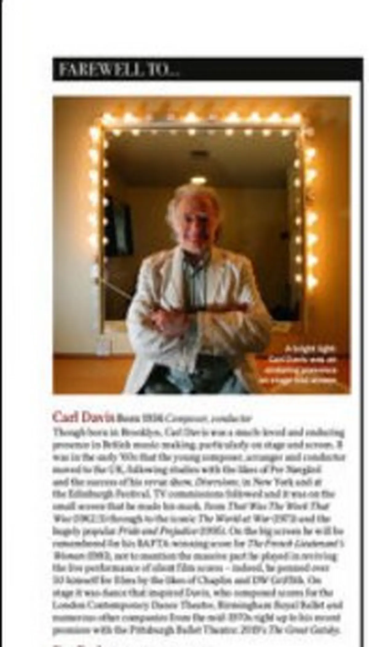 BBC Music Magazine tribute